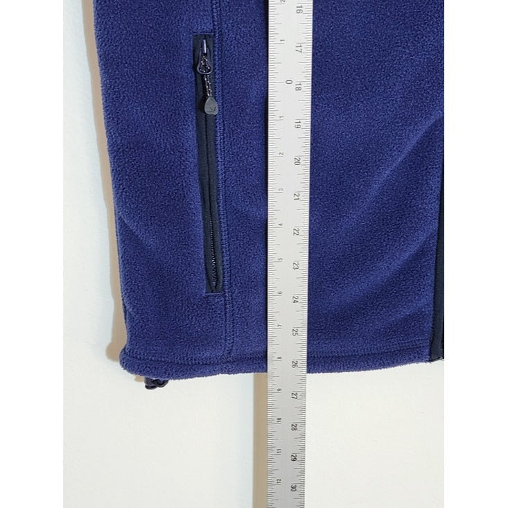 Vineyard Vines Navy Fleece Zip-Up Vest Size Small