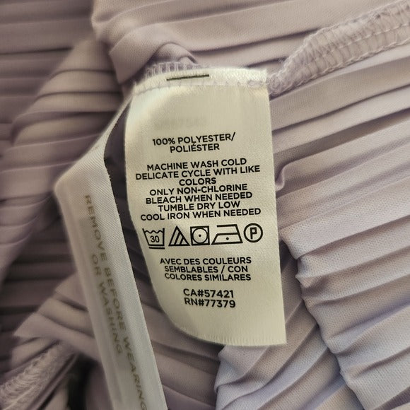 Ann Taylor Light Purple Pleated Wide Leg Pants Size Medium