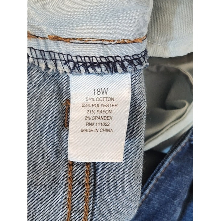 a.n.a Dark Wash Mid Rise Skinny Jeans Size 18W