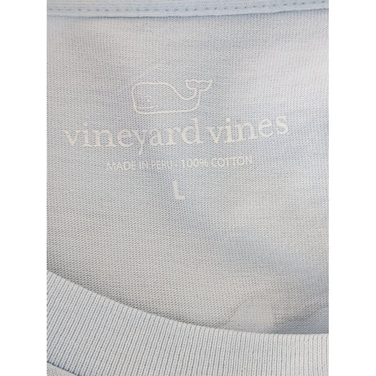 Vineyard Vines Light Blue Brew-Ski Graphic Long Sleeve T-Shirt NWT Size Large