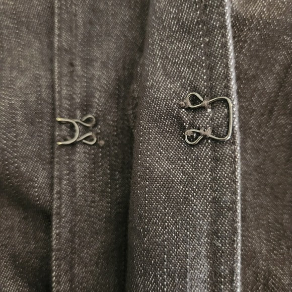 Cato Gray Denim Chain Embellished Jacket Size 18/20W Cato Woman Denim Jacket