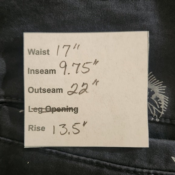 Wrangler Navy Men's Shorts with Sword Fish Print Size 34 Preppy Fishing Shorts