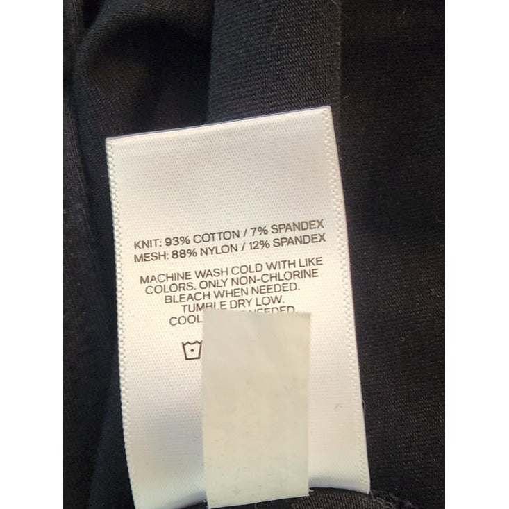 Express Black Sheer Mesh Long Sleeve Bodysuit Size XL