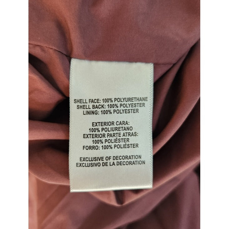 Levi's Womens Cropped Burgundy Faux Leather Moto Jacket Size Small NWT