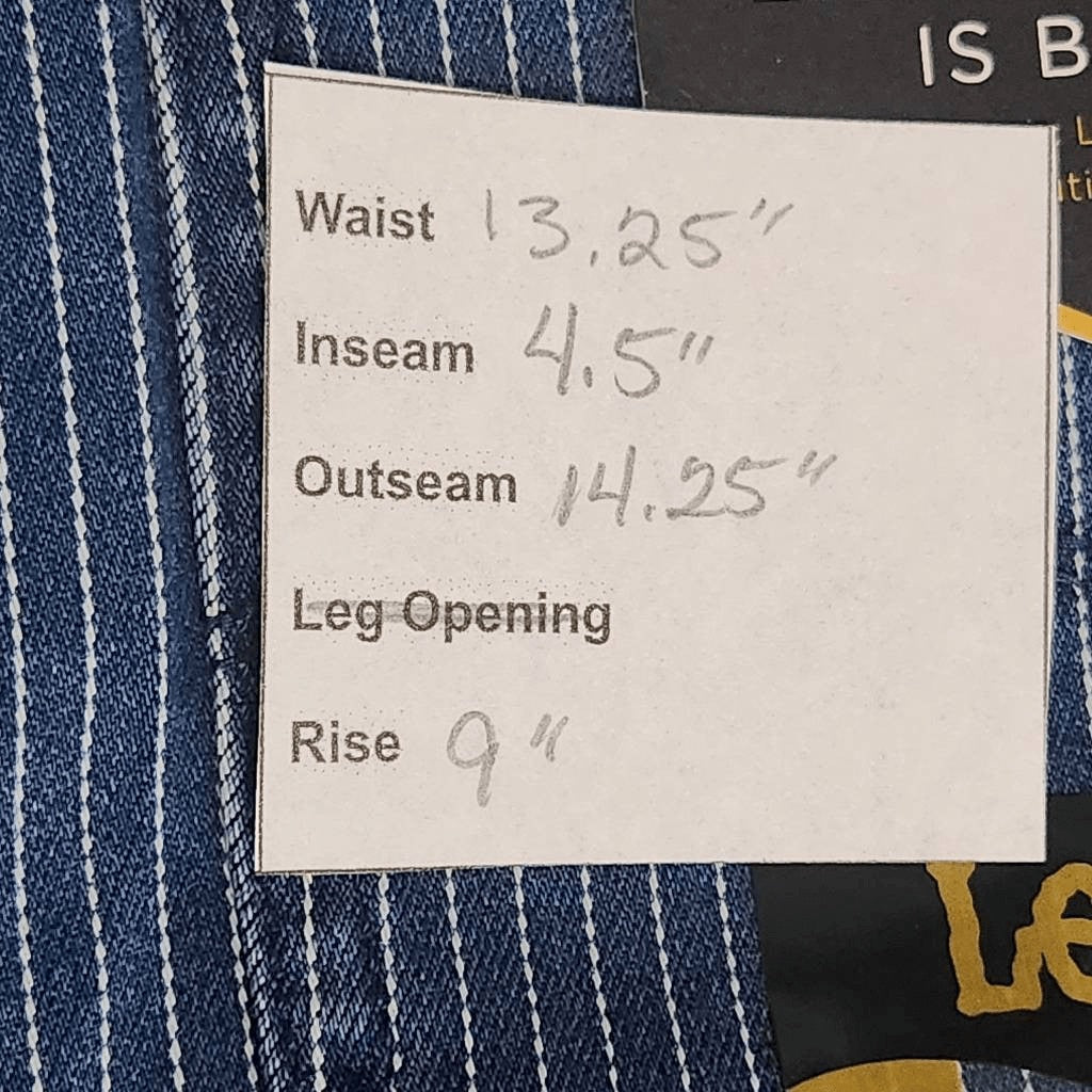 Lee Stripe Denim Shorts NWT Size 4 Lee Mid-Rise Striped Jean Shorts