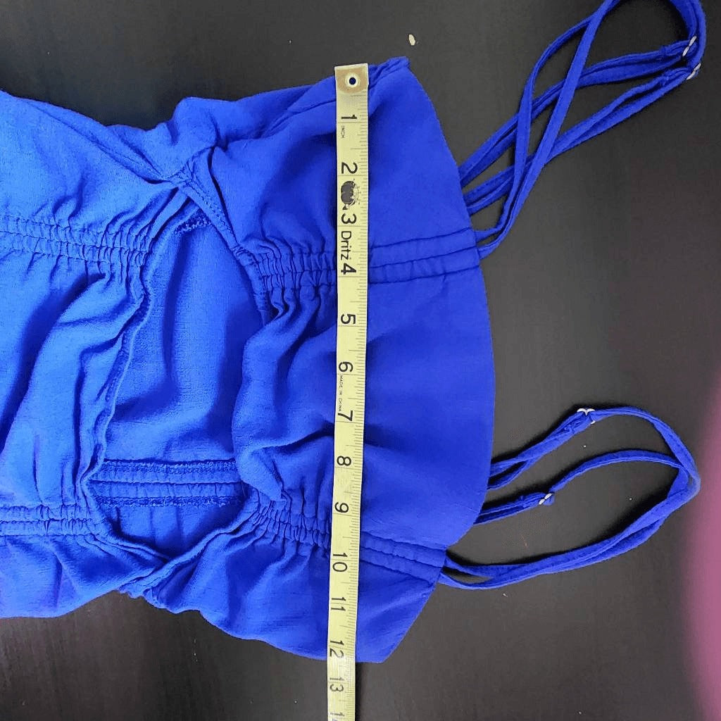 Wild Fable Blue Mini Dress with Cut Out Size Small Blue Bodycon Mini Dress