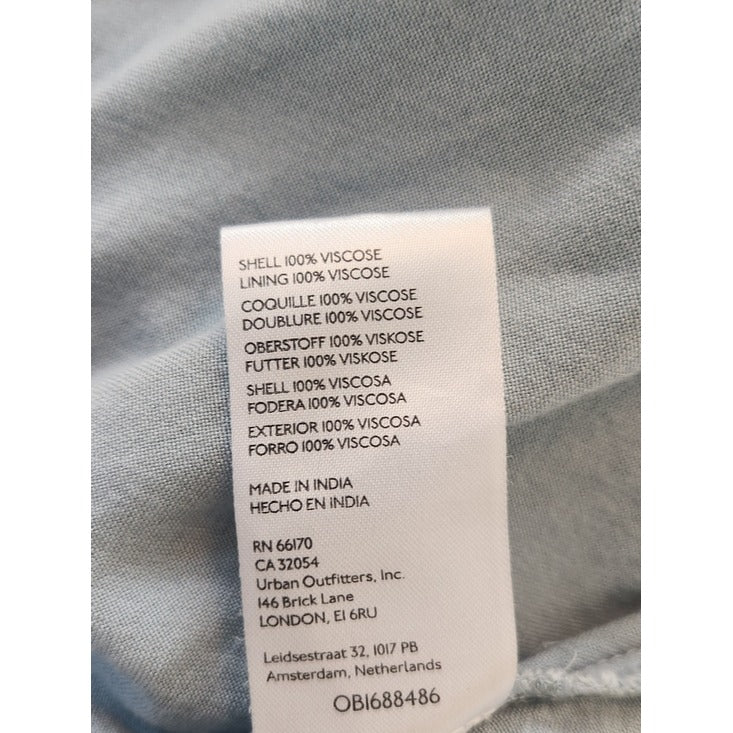 Urban Outfitters Light Blue Floral Print Mini Skirt Skort Size Large