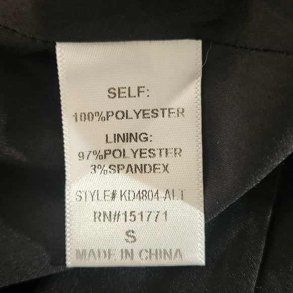 Altar’d State Black Floral Romper with White Accents Size Small