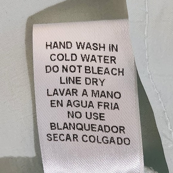 Entro Mint Green Blouse with Floral Puffy Sleeves Size Medium