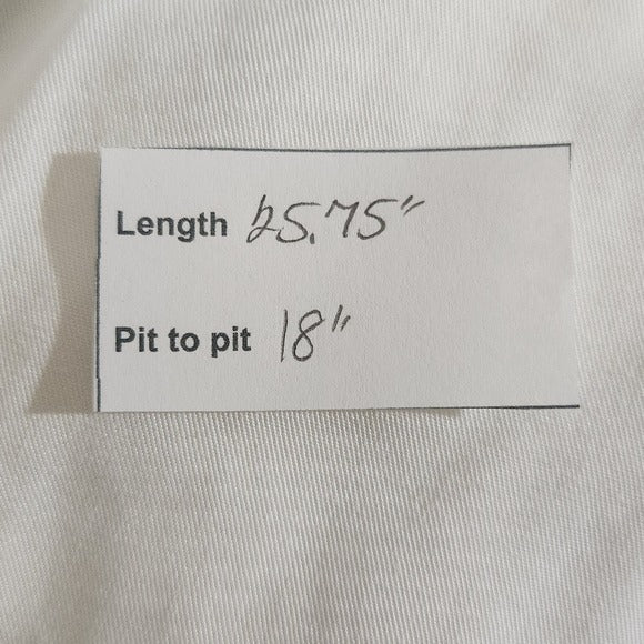 Halogen White Chambray Button-Up Shirt Size Small