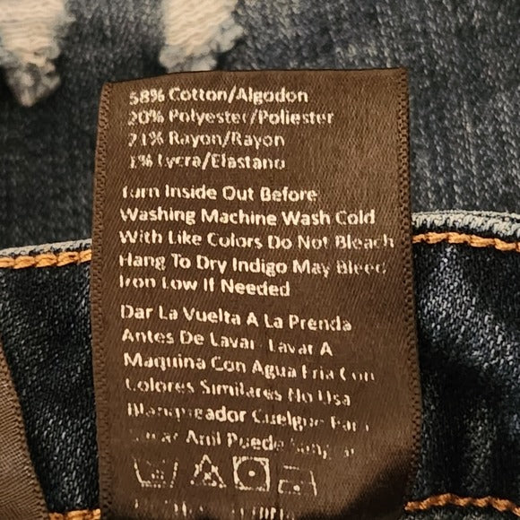 Risen Distressed Bermuda Jean Shorts Size 1XL