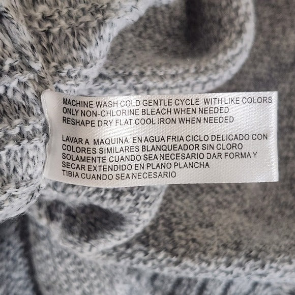 By Design Gray Cowl Neck Sweater Size Large Gray Knit Sweater New