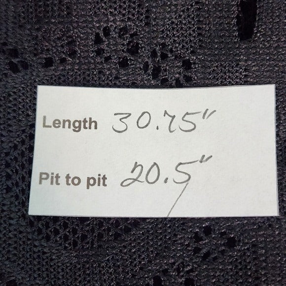 Miken Swim Black Lace Swim Cover-Up NWT Size XL Black Swim Cover