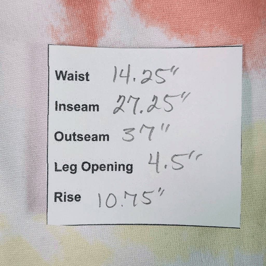 Secret Treasures Multi-Color Tie-Dye Knit Joggers Size Medium 8-10