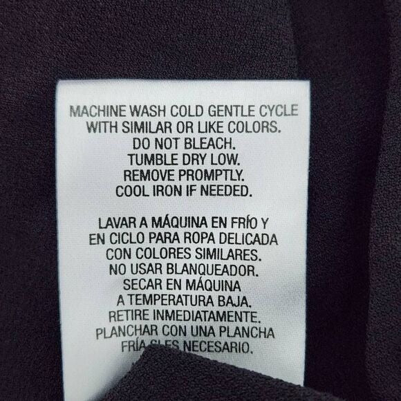 Attention Sleeveless Black Jumpsuit Size Large