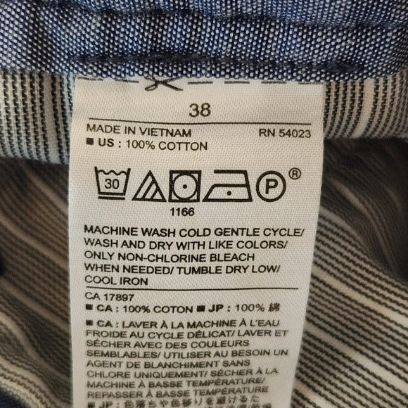 Banana Republic Men's Blue Plaid Shorts Size 38 Blue Plaid Emerson Short