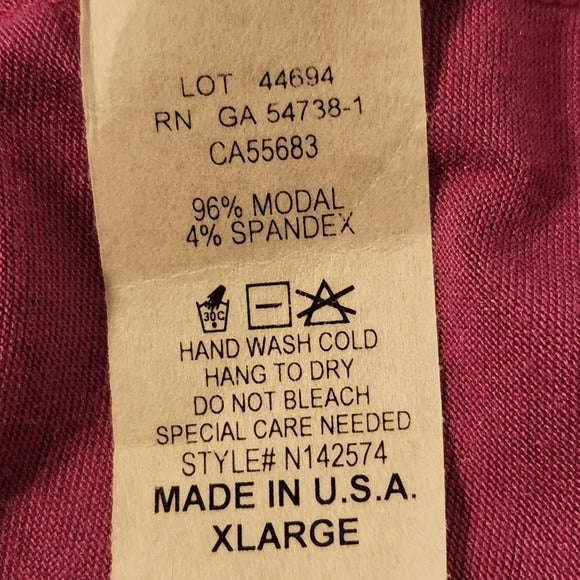 Nally & Millie Purple Long Sleeve Tee Size XL NWT
