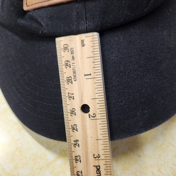 Evan Williams Bourbon Black Distressed Baseball Cap One Size Adjustable