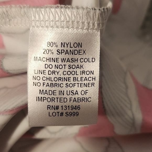 Jude Connally Pink Floral Print Blouse Size Small