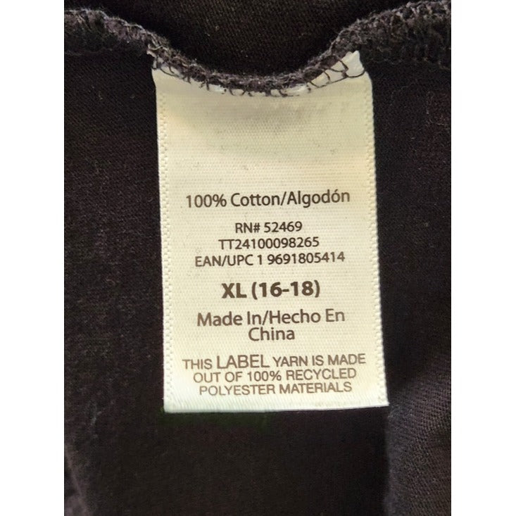 Time and Tru Black Tiered Babydoll Mini Dress Size XL