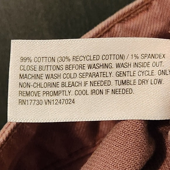 Wild Fable Dusty Pink Y2K Low-Rise Cargo Denim Shorts Size Medium