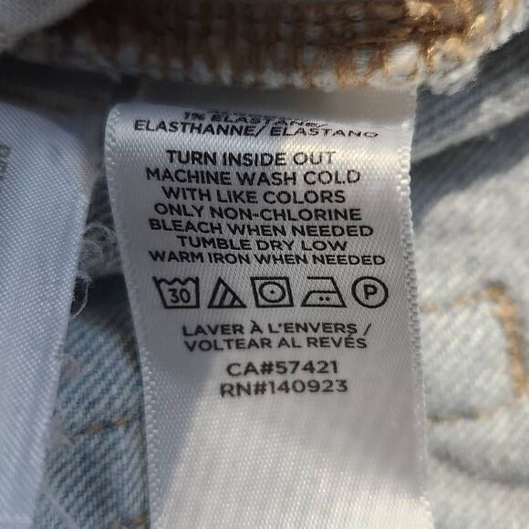 LOFT High Waist Straight Cropped Jeans Size 6