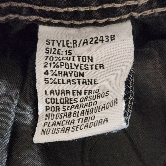 Bamboo Gray Flare Leg Jeans Size 15