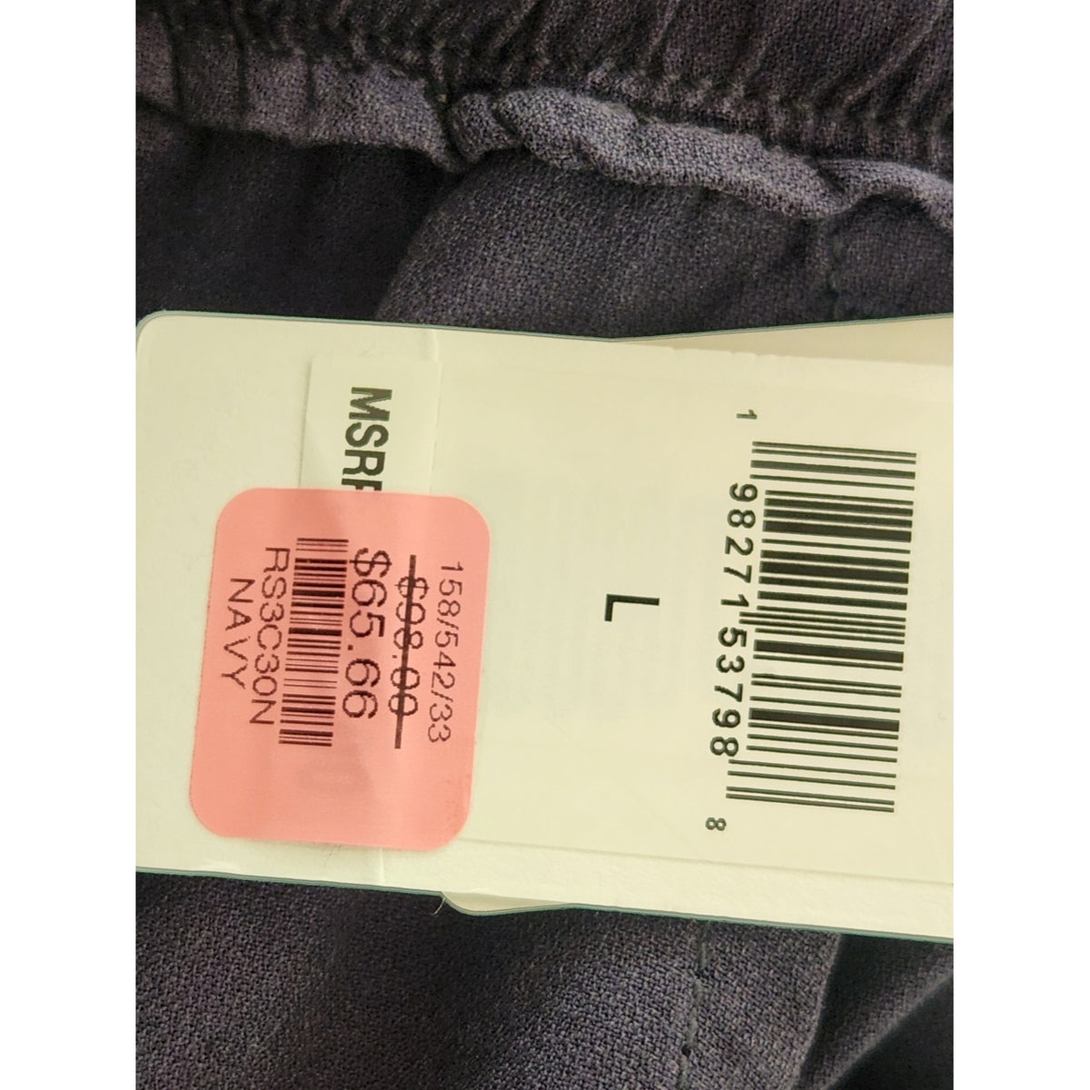 Splendid Navy Blue Pull-On Drawstring Waist Pants Size Large NWT