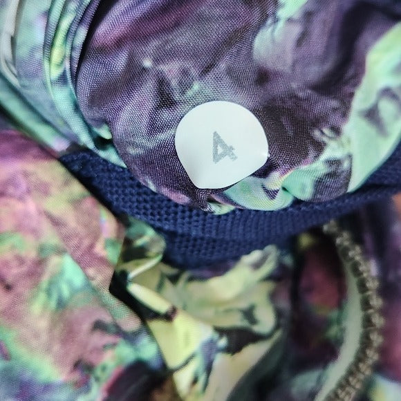 Lululemon Green and Purple Print Pack It Up Packable Jacket Size 4