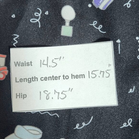 Kyodan Black Golf Skirt Size Medium Golf Print Skirt