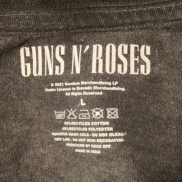Guns N’ Roses Mineral Washed Gray “Appetite for Destruction” Tee Size Large