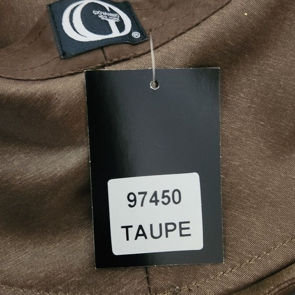 Giovannio New York Women’s Satin Hat in Brown and Taupe One Size NWT