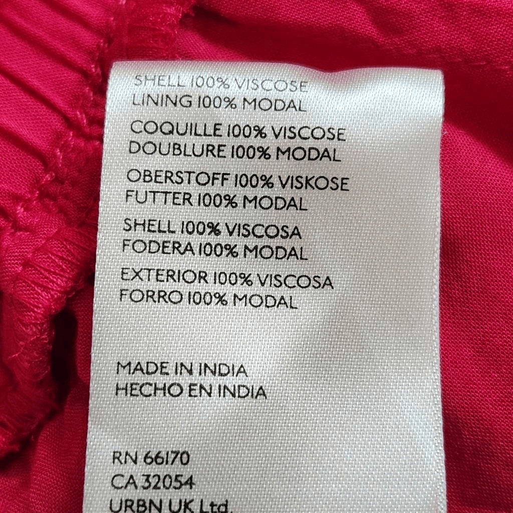 By Anthropologie Hot Pink Long Sleeve Romper Size Medium Anthropologie Romper