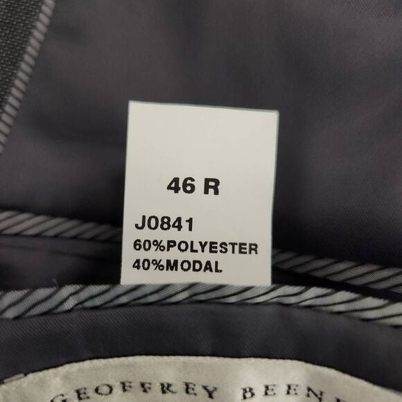 Geoffrey Beene Gray Sport Coat Size 46R Gray Wedding Guest Blazer
