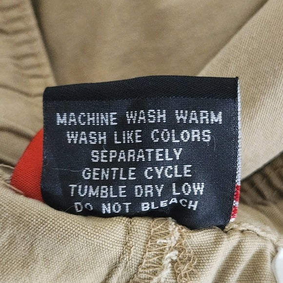 Galaxy by Harvic Men's Khaki Cargo Jogger Pants Size Medium Tan Cargo Pants New