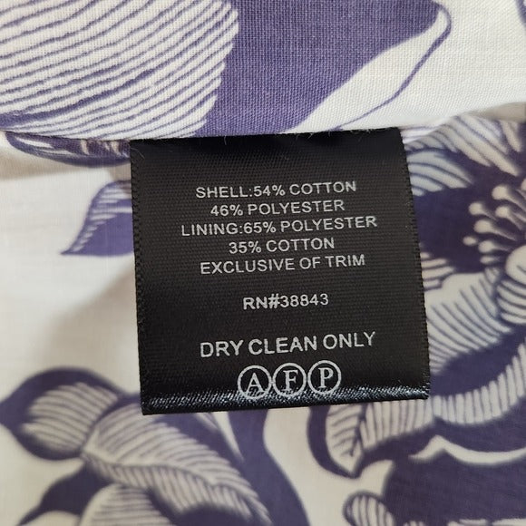 Isaac Mizrahi Purple Jacket with Gold-tone Buttons Size Small