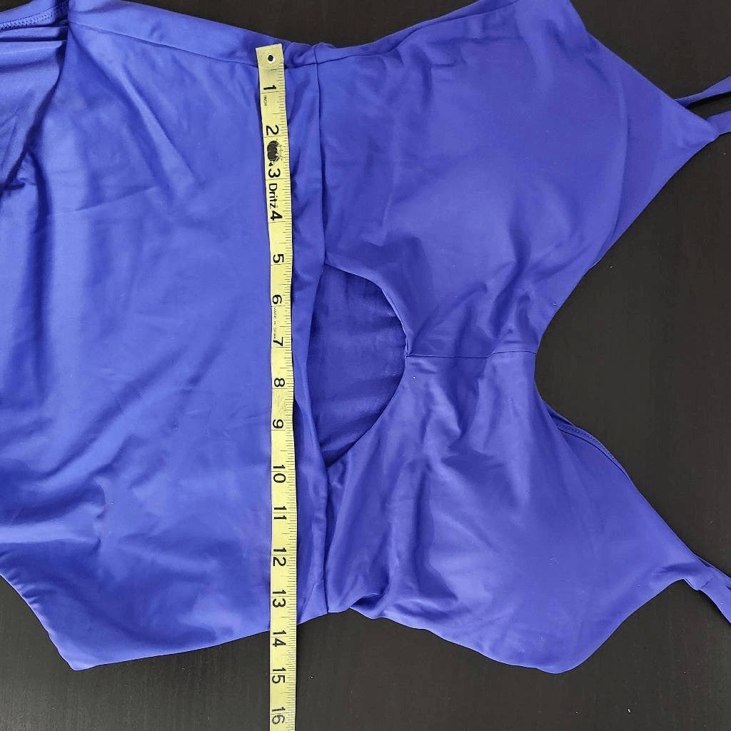 Andie Indigo One-Piece Swimsuit NWT XL Andie One Piece Swimwear with Cutout