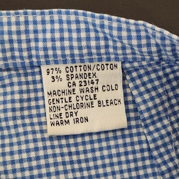 Talbots Blue Check Pants Size 4 Talbots Petite Blue Gingham Cropped Pants