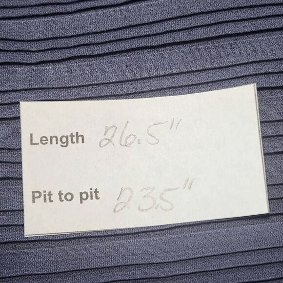 Simply Vera Vera Wang Blue Pleated Blouse Size XXL Plus Size Pleated Top