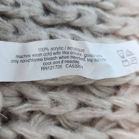 Aeropostale Tan Chunky Knit Scarf One Size Khaki Knit Infinity Scarf