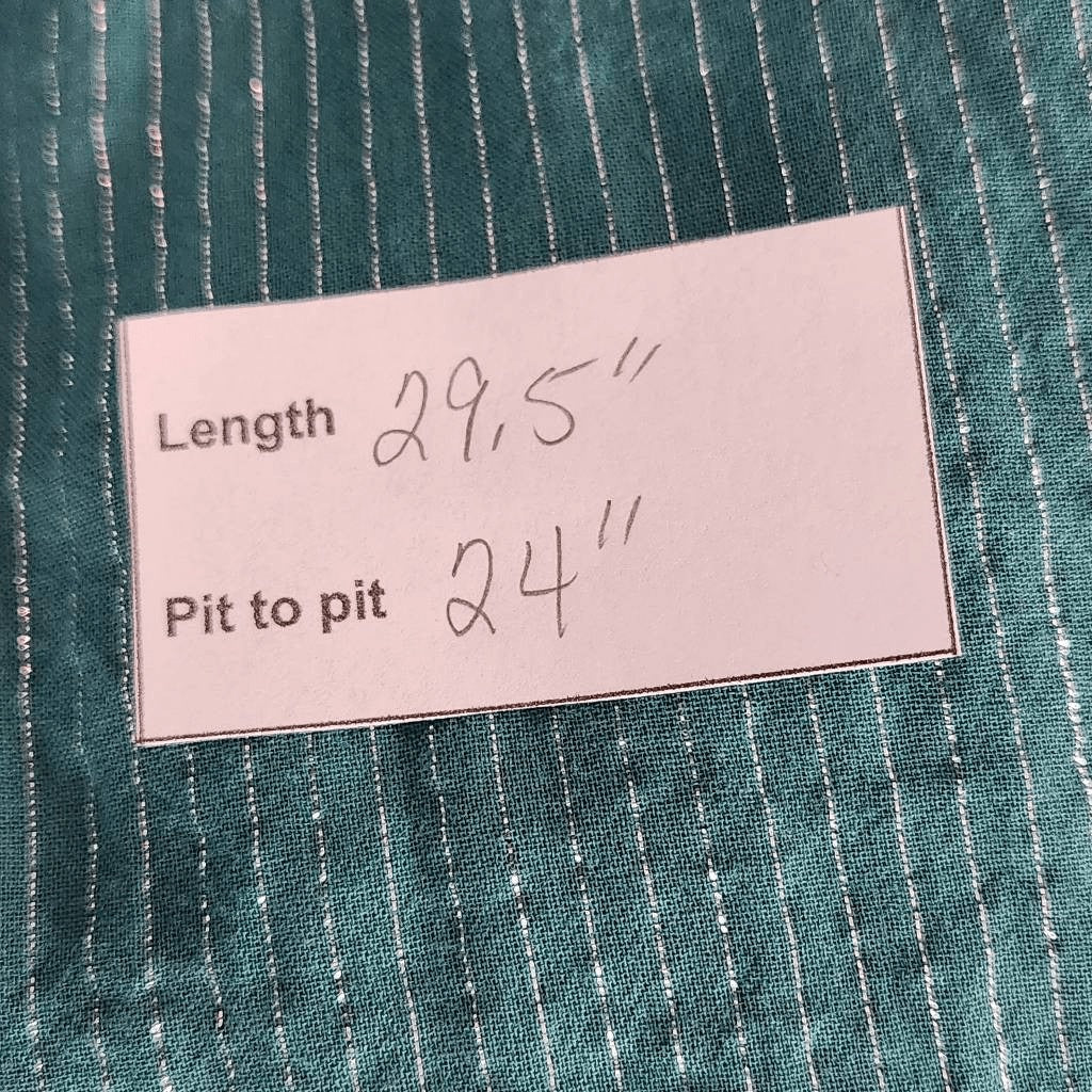 a.n.a Blue Boho Blouse with Full Sleeves Size XL Tall Blue and Silver Top