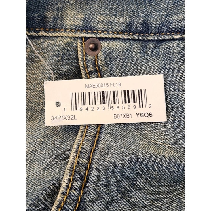 Amazon Essentials Mud Wash Athletic Fit Jeans Size 34x32 NWT