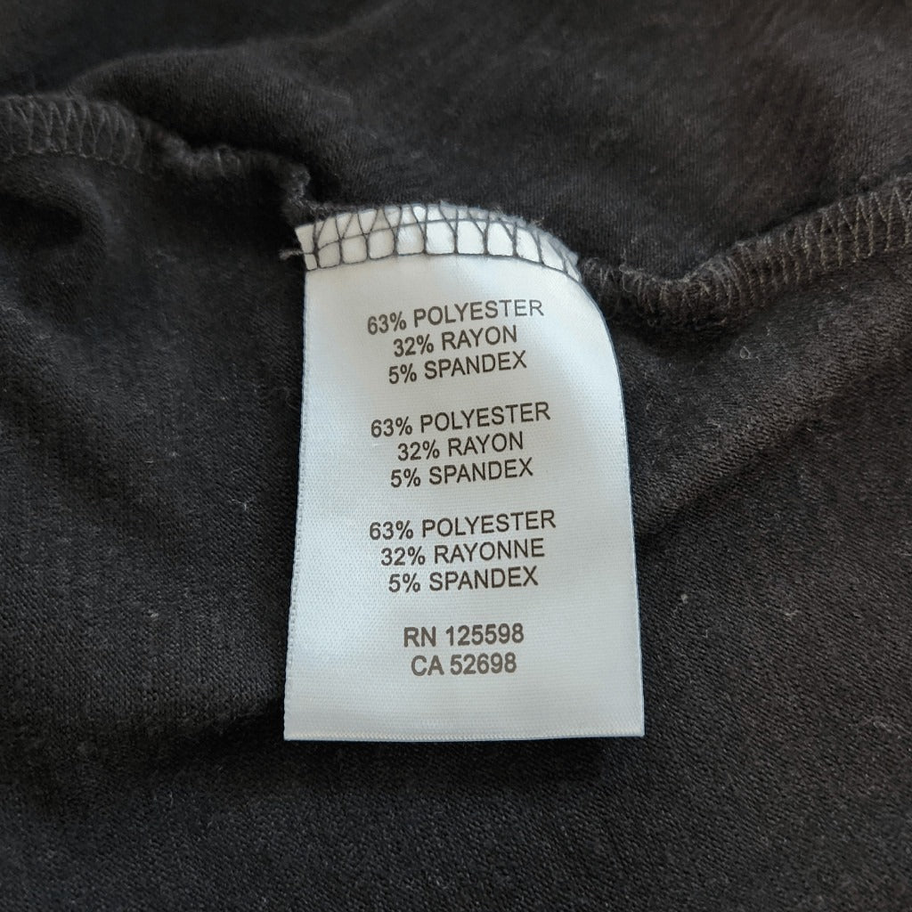Ellen Tracy Black Knit Top Size Small Oversized Black Blouse
