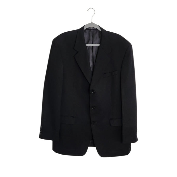 Jones New York Mens Black Wool Blazer Size 44L