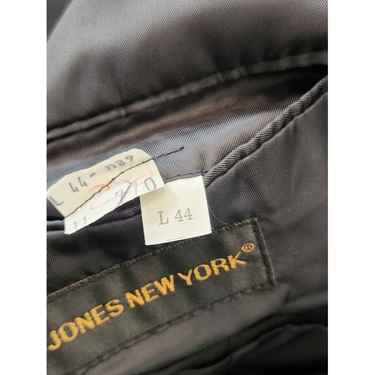 Jones New York Mens Black Wool Blazer Size 44L