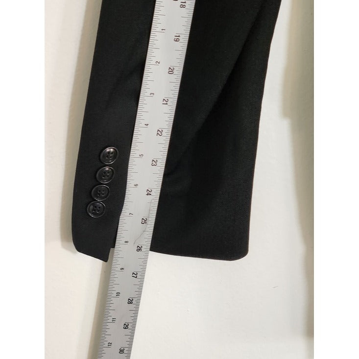 Jones New York Mens Black Wool Blazer Size 44L
