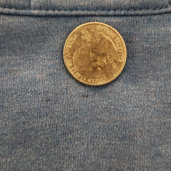 Peter Millar Men's Blue Quarter-Zip Sweater Size Large Blue Preppy Golf Sweater