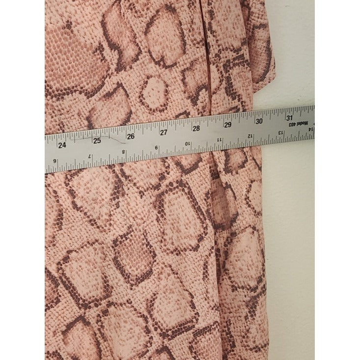 Buddy Love Pink Snakeskin Print Poncho Top Size Large