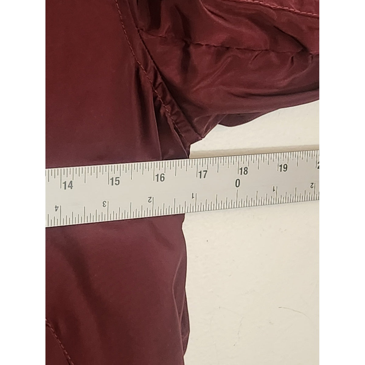 American Rag Burgundy Fitted Ruched Bomber Jacket Size Small