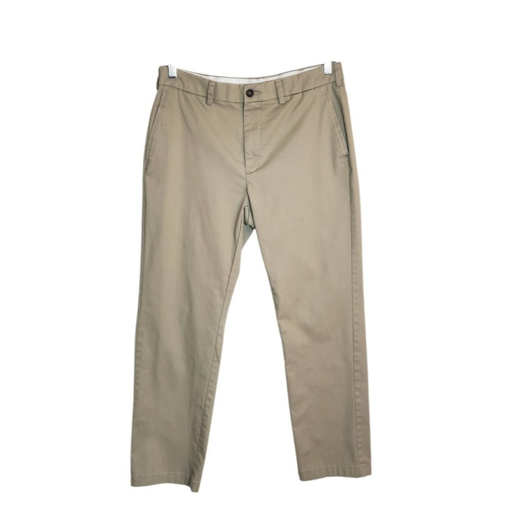 George Khaki Chino Pants Cotton Blend Size 33 x 30